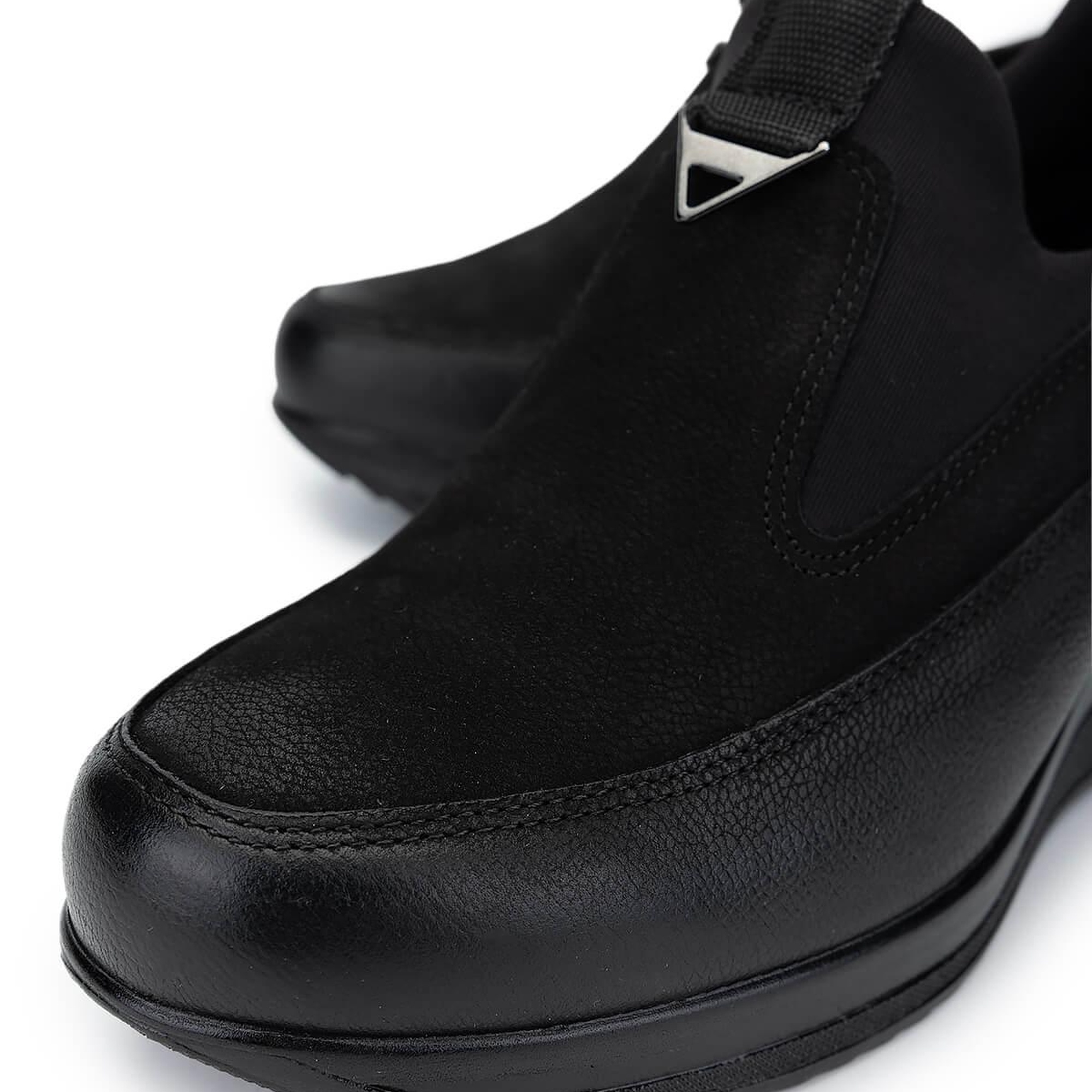 Tamer Tanca Kadın Hakiki Deri Siyah Nubuk Casual Ayakkabı