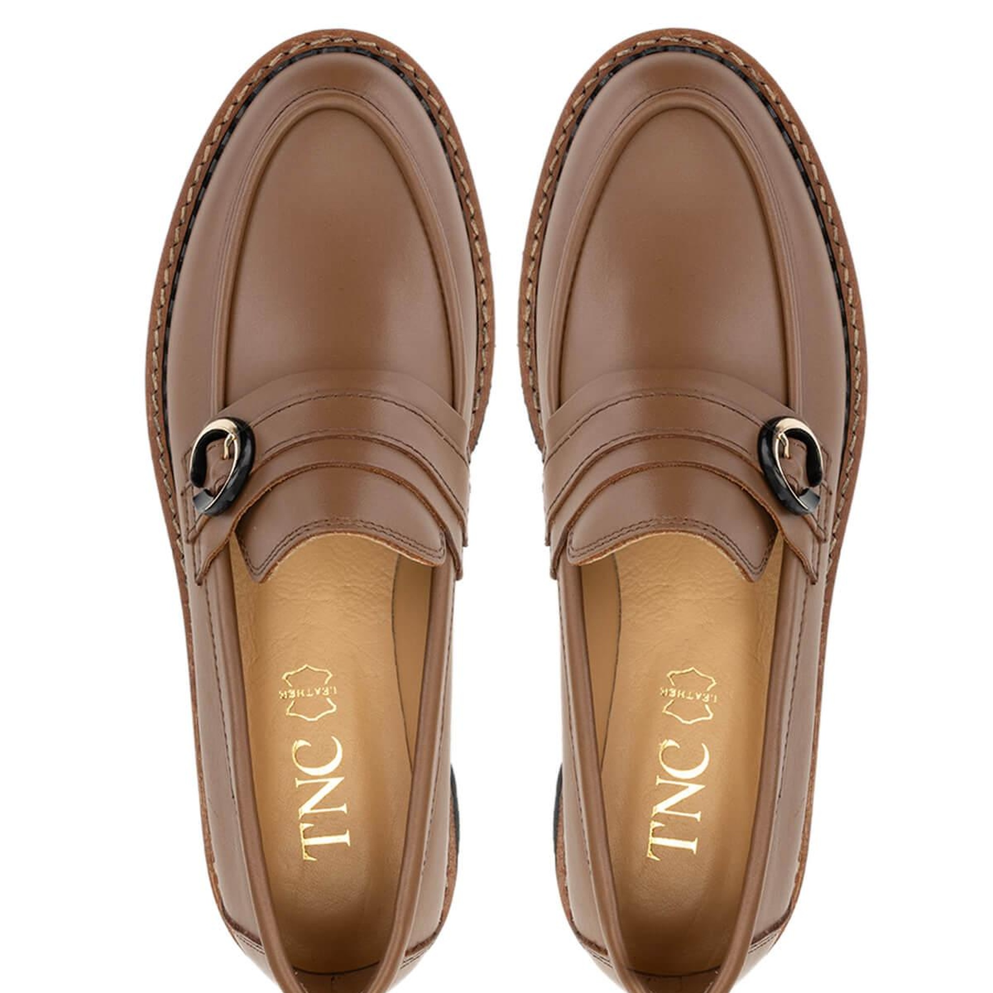 Tamer Tanca Kadın Hakiki Deri Vizon Loafer Ayakkabı