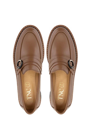  Tamer Tanca Kadın Hakiki Deri Vizon Loafer Ayakkabı