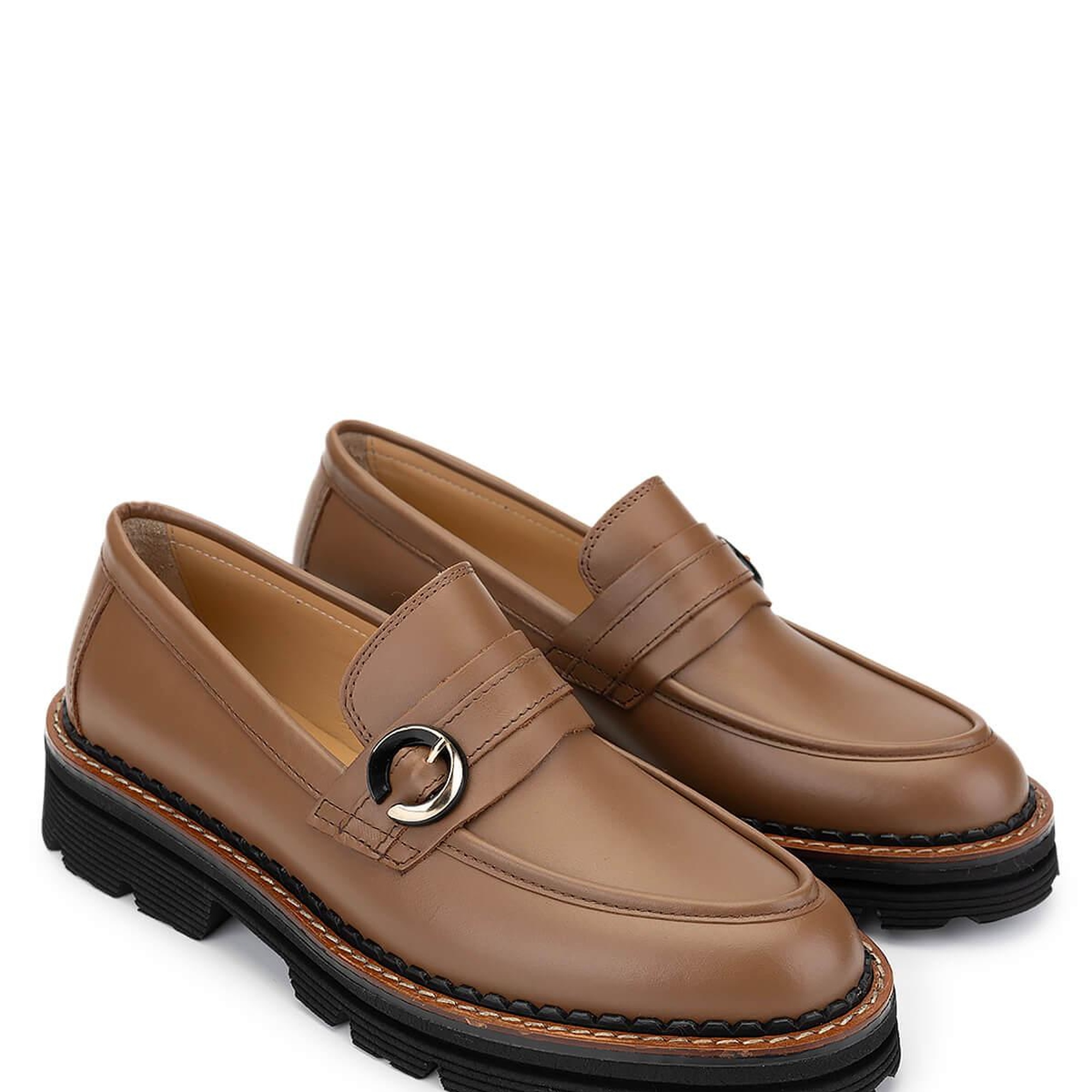 Tamer Tanca Kadın Hakiki Deri Vizon Loafer Ayakkabı