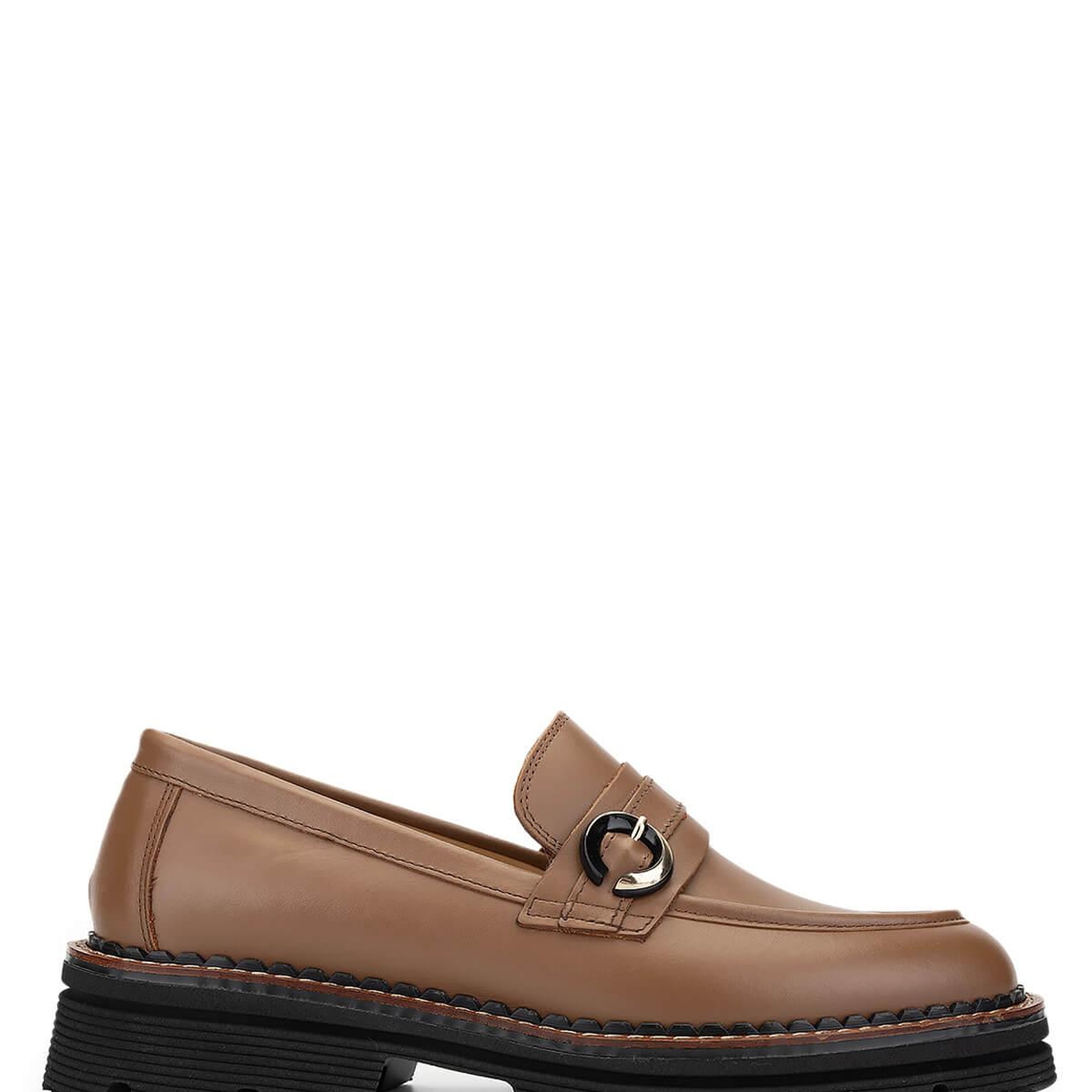 Tamer Tanca Kadın Hakiki Deri Vizon Loafer Ayakkabı