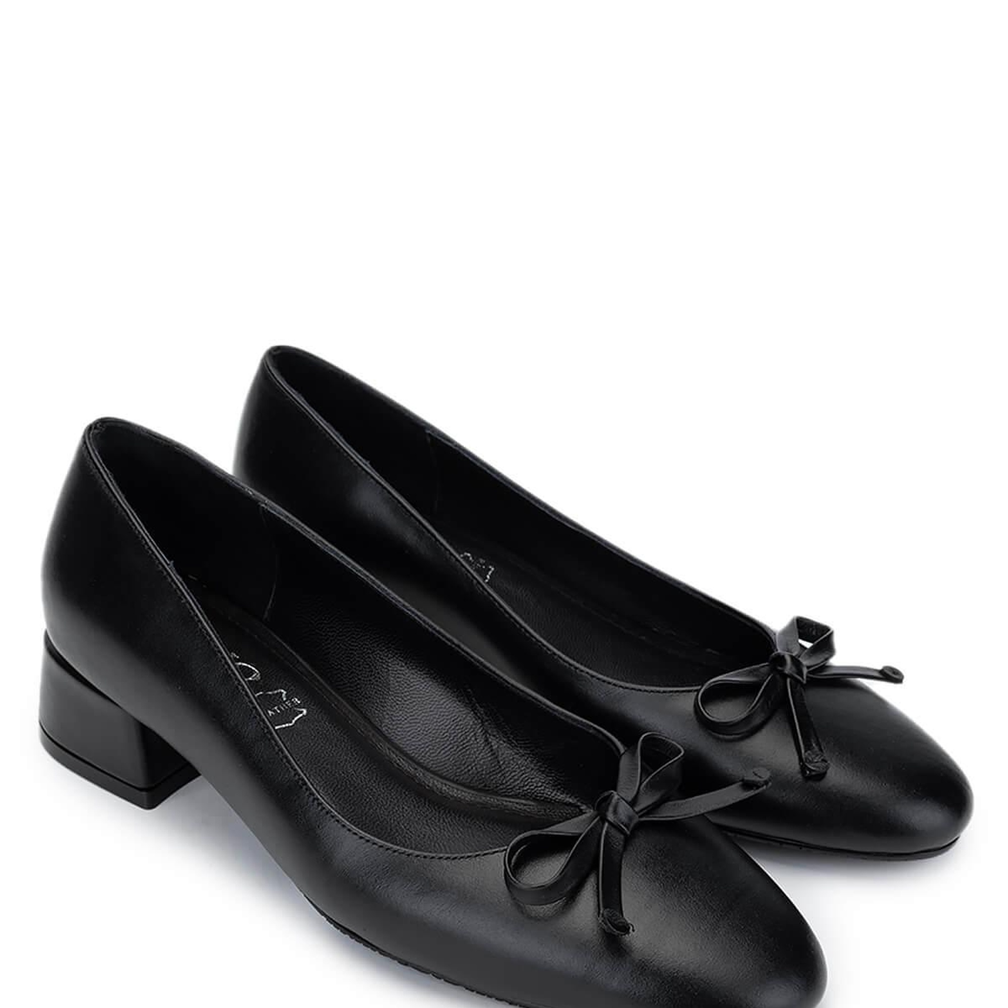 Tamer Tanca Kadın Hakiki Deri Siyah Analin Topuklu Ayakkabı