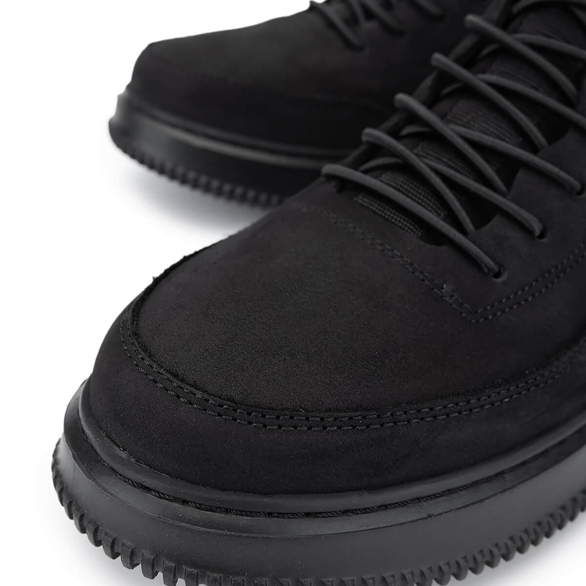 Tamer Tanca Erkek Hakiki Deri Siyah Nubuk Sneakers & Spor Ayakkabı