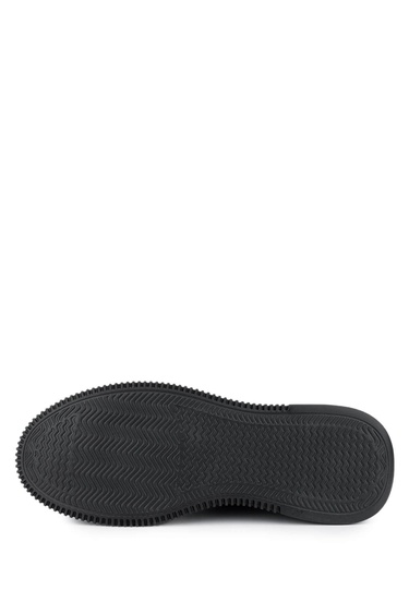  Tamer Tanca Erkek Hakiki Deri Siyah Nubuk Sneakers & Spor Ayakkabı