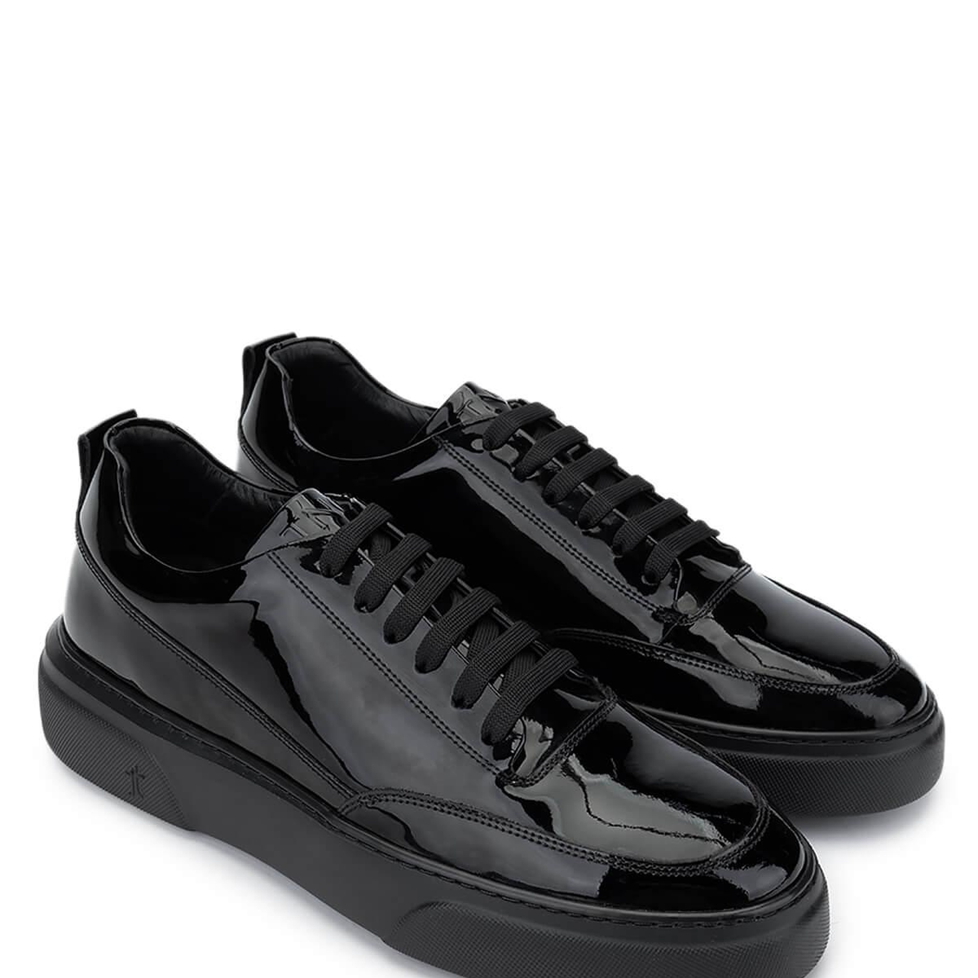 Tamer Tanca Erkek Hakiki Deri Siyah Rugan Sneakers & Spor Ayakkabı