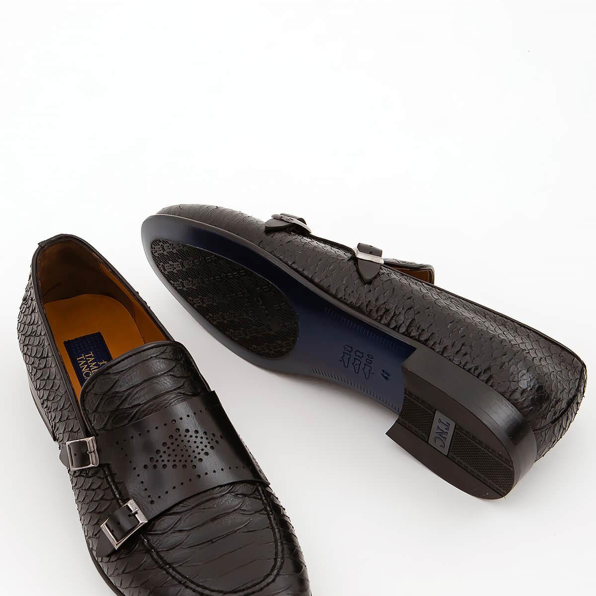 Tamer Tanca Erkek Hakiki Deri Siyah Makosen Ayakkabı