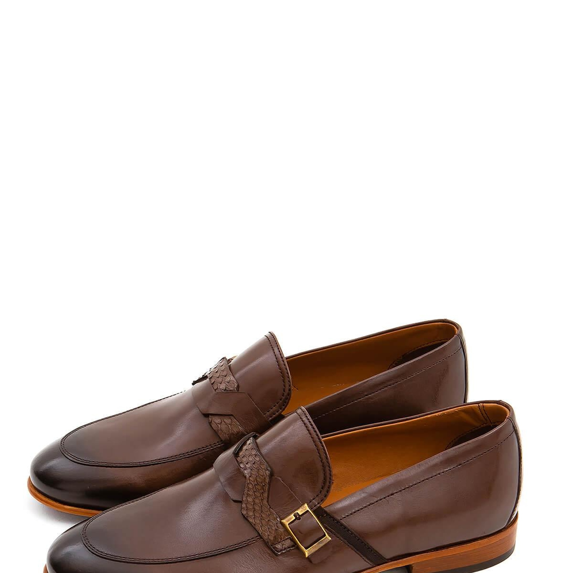 Tamer Tanca Erkek Hakiki Deri Kahverengi Makosen Ayakkabı