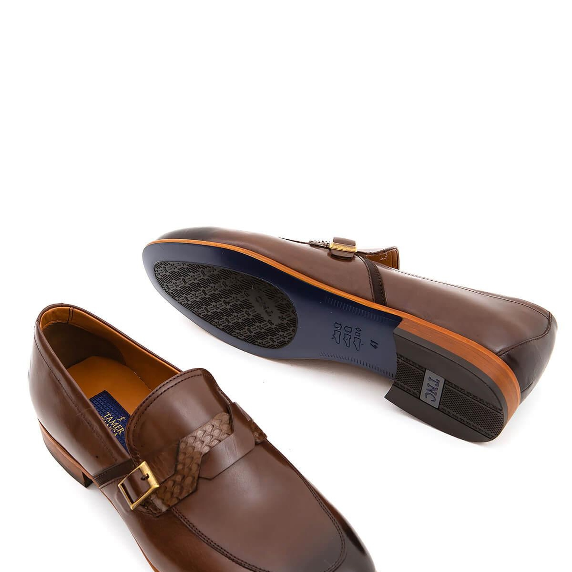 Tamer Tanca Erkek Hakiki Deri Kahverengi Makosen Ayakkabı