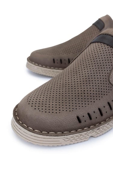  Tamer Tanca Erkek Hakiki Deri Vizon Nubuk Casual Ayakkabı