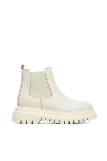  Tamer Tanca Kadın Hakiki Deri Bej Günlük Bot