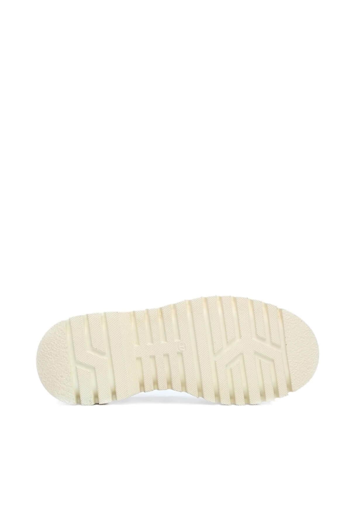 Tamer Tanca Tamer Tanca Kadın Hakiki Deri Bej Günlük Bot | FashFed Bej - 6. görsel