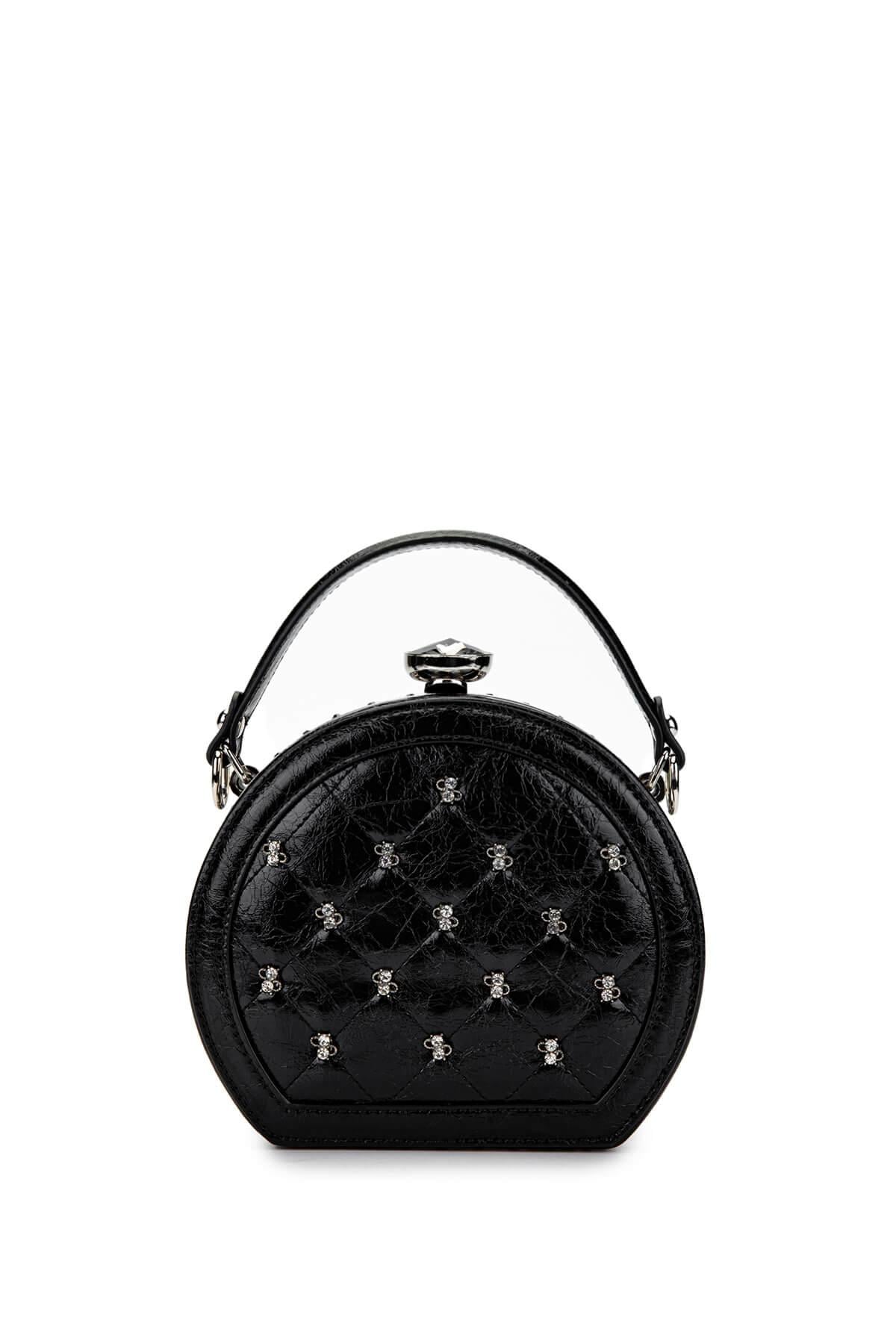  Tamer Tanca Kadın Vegan Siyah Omuz Çanta