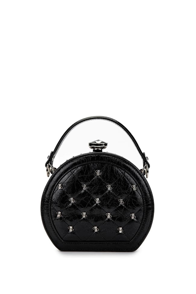  Tamer Tanca Kadın Vegan Siyah Omuz Çanta