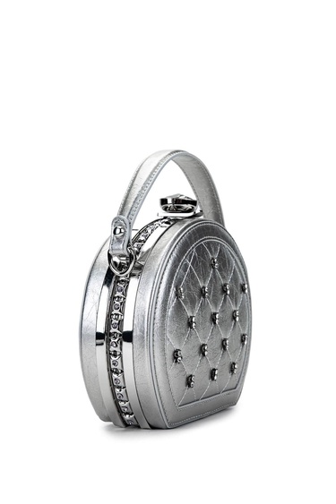  Tamer Tanca Kadın Vegan Gri Omuz Çanta