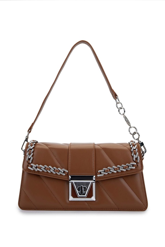  Tamer Tanca Kadın Vegan Camel Omuz Çanta