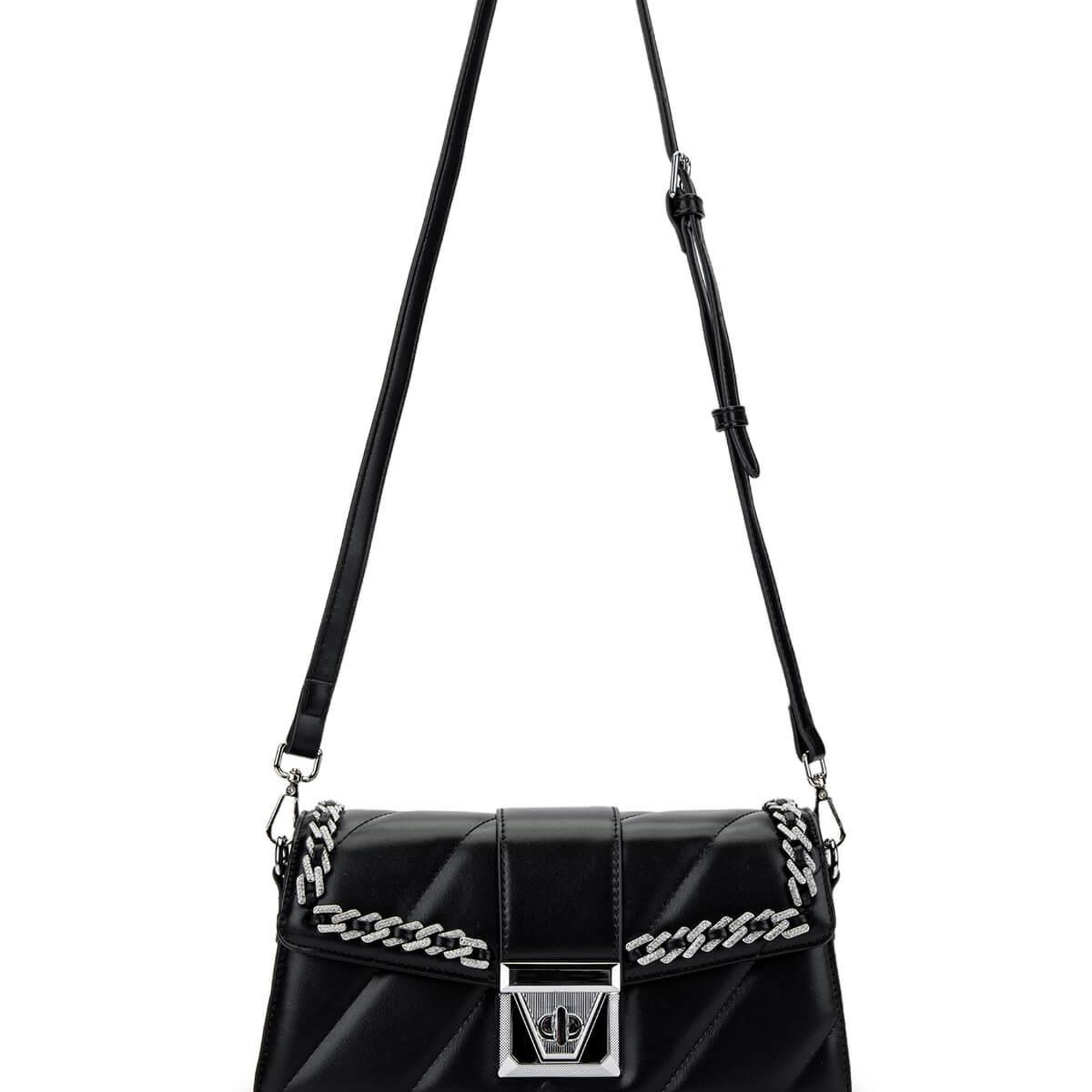 Tamer Tanca Kadın Vegan Siyah Omuz Çanta