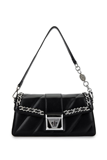  Tamer Tanca Kadın Vegan Siyah Omuz Çanta