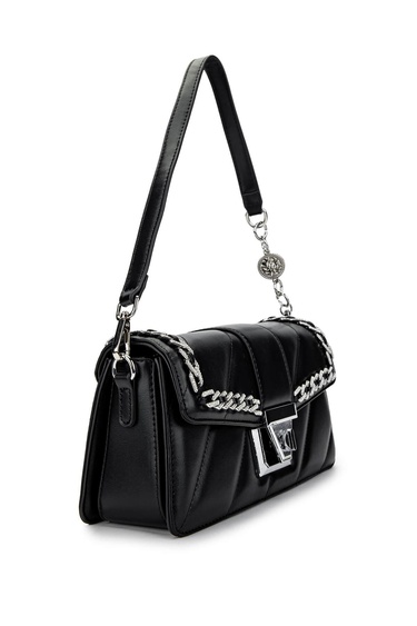  Tamer Tanca Kadın Vegan Siyah Omuz Çanta