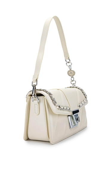  Tamer Tanca Kadın Vegan Bej Omuz Çanta