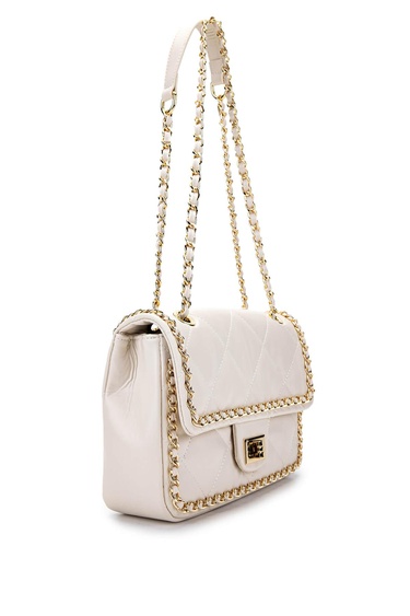  Tamer Tanca Kadın Vegan Bej Omuz Çanta