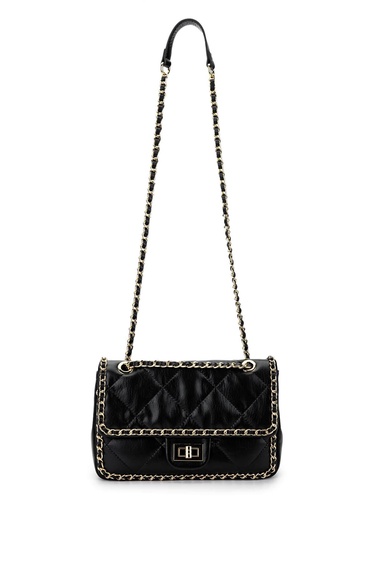  Tamer Tanca Kadın Vegan Siyah Omuz Çanta