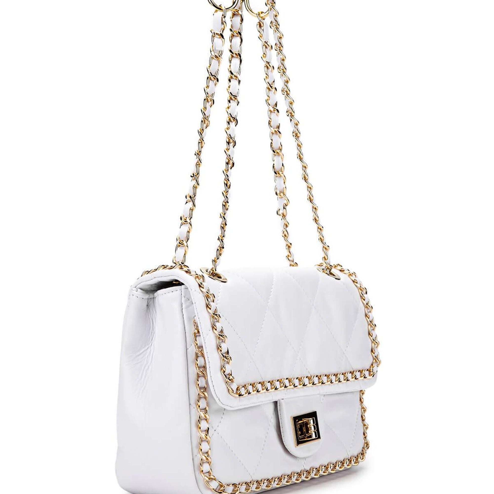 Tamer Tanca Kadın Vegan Beyaz Omuz Çanta