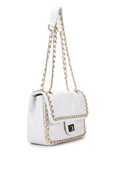  Tamer Tanca Kadın Vegan Beyaz Omuz Çanta