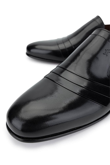  Tamer Tanca Erkek Hakiki Deri Siyah Klasik Ayakkabı