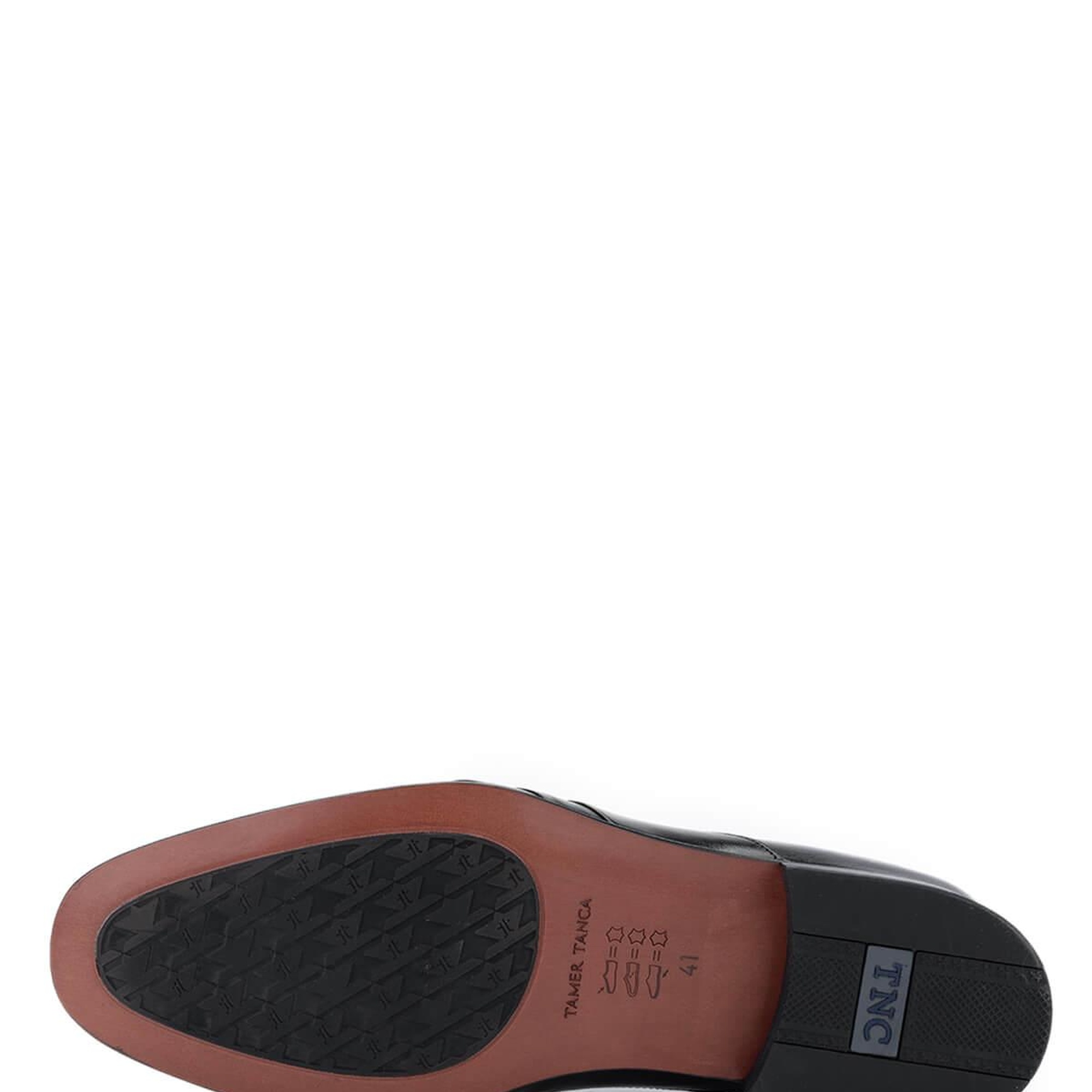 Tamer Tanca Erkek Hakiki Deri Siyah Klasik Ayakkabı