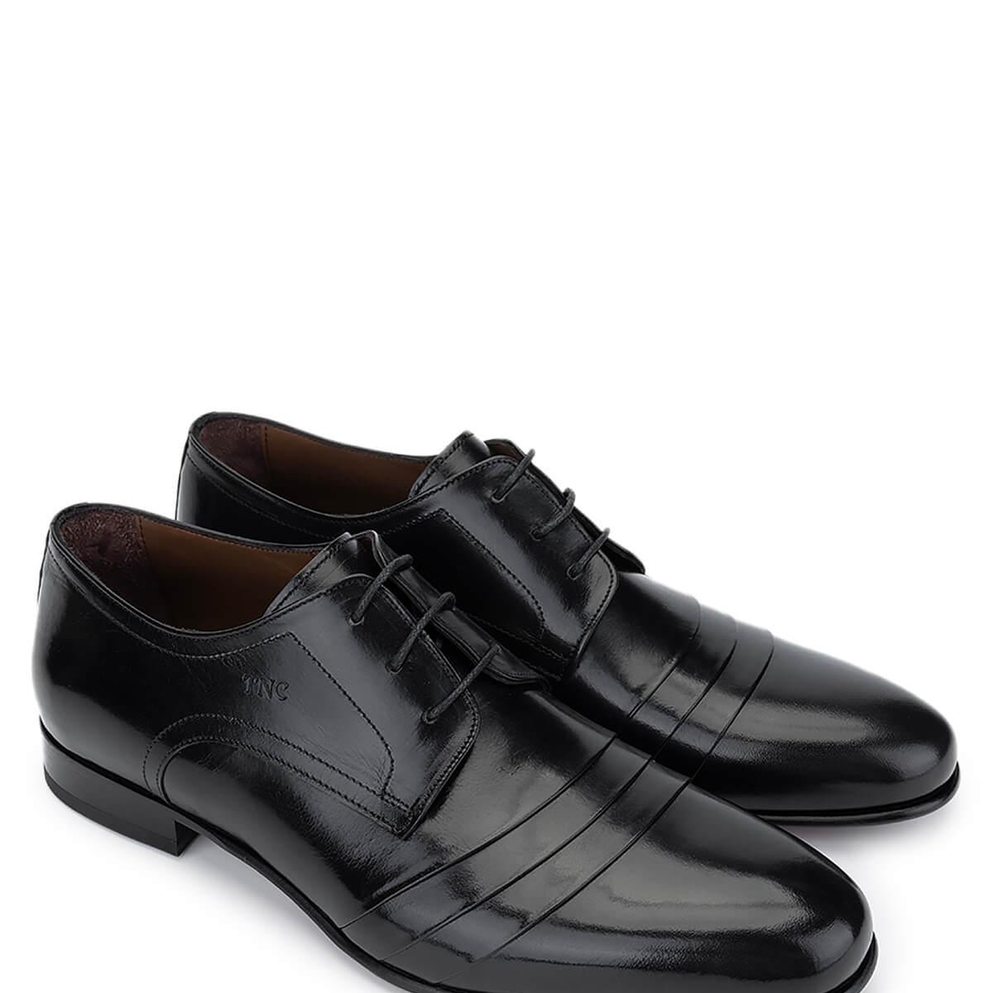 Tamer Tanca Erkek Hakiki Deri Siyah Klasik Ayakkabı