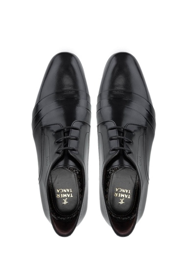  Tamer Tanca Erkek Hakiki Deri Siyah Klasik Ayakkabı