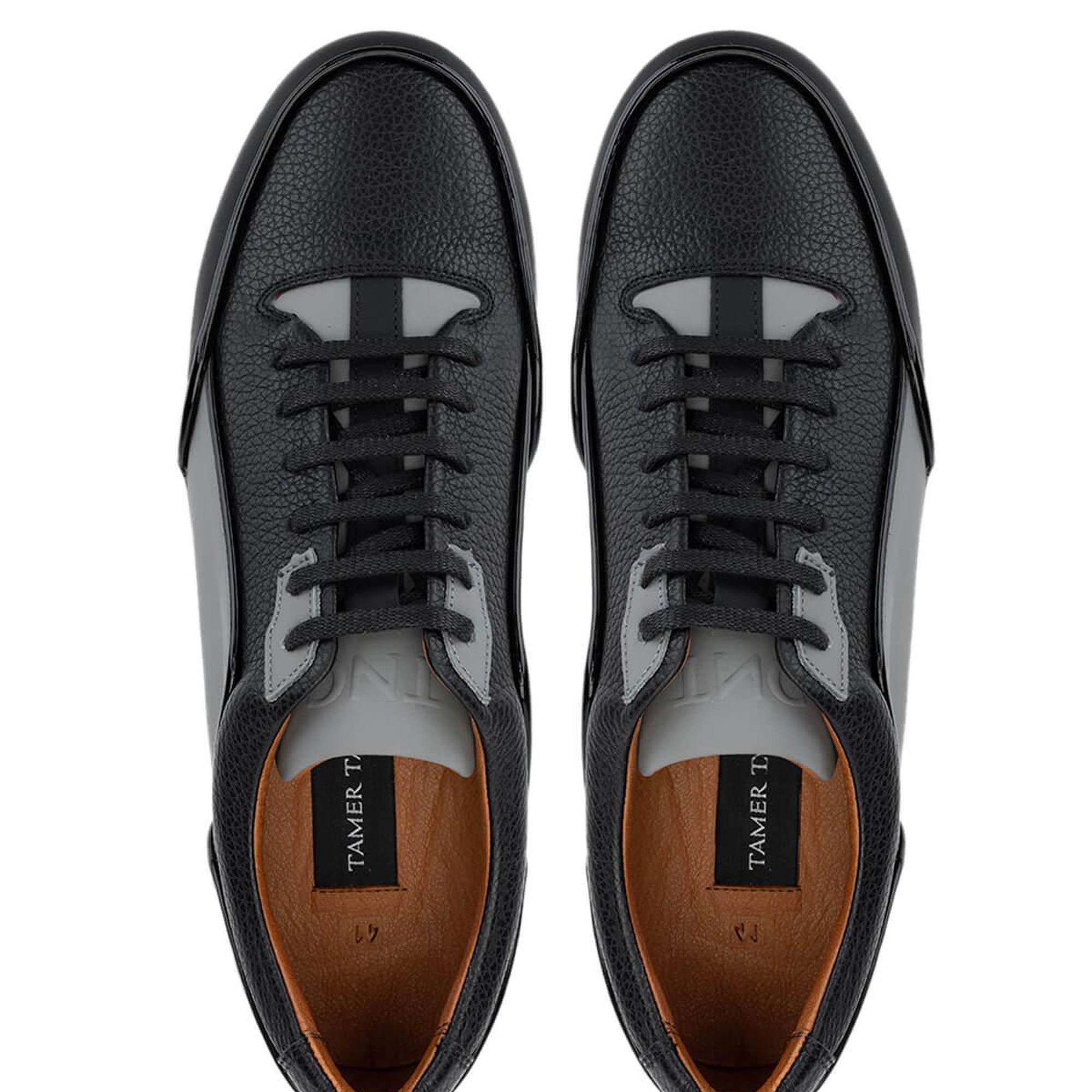 Tamer Tanca Erkek Hakiki Deri Siyah Sneakers & Spor Ayakkabı