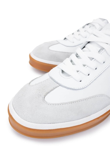  Tamer Tanca Erkek Hakiki Deri Beyaz Sneakers & Spor Ayakkabı