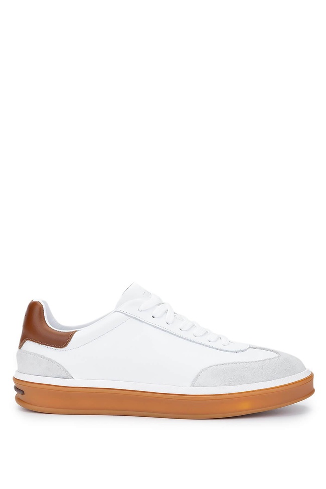  Tamer Tanca Erkek Hakiki Deri Beyaz Sneakers & Spor Ayakkabı