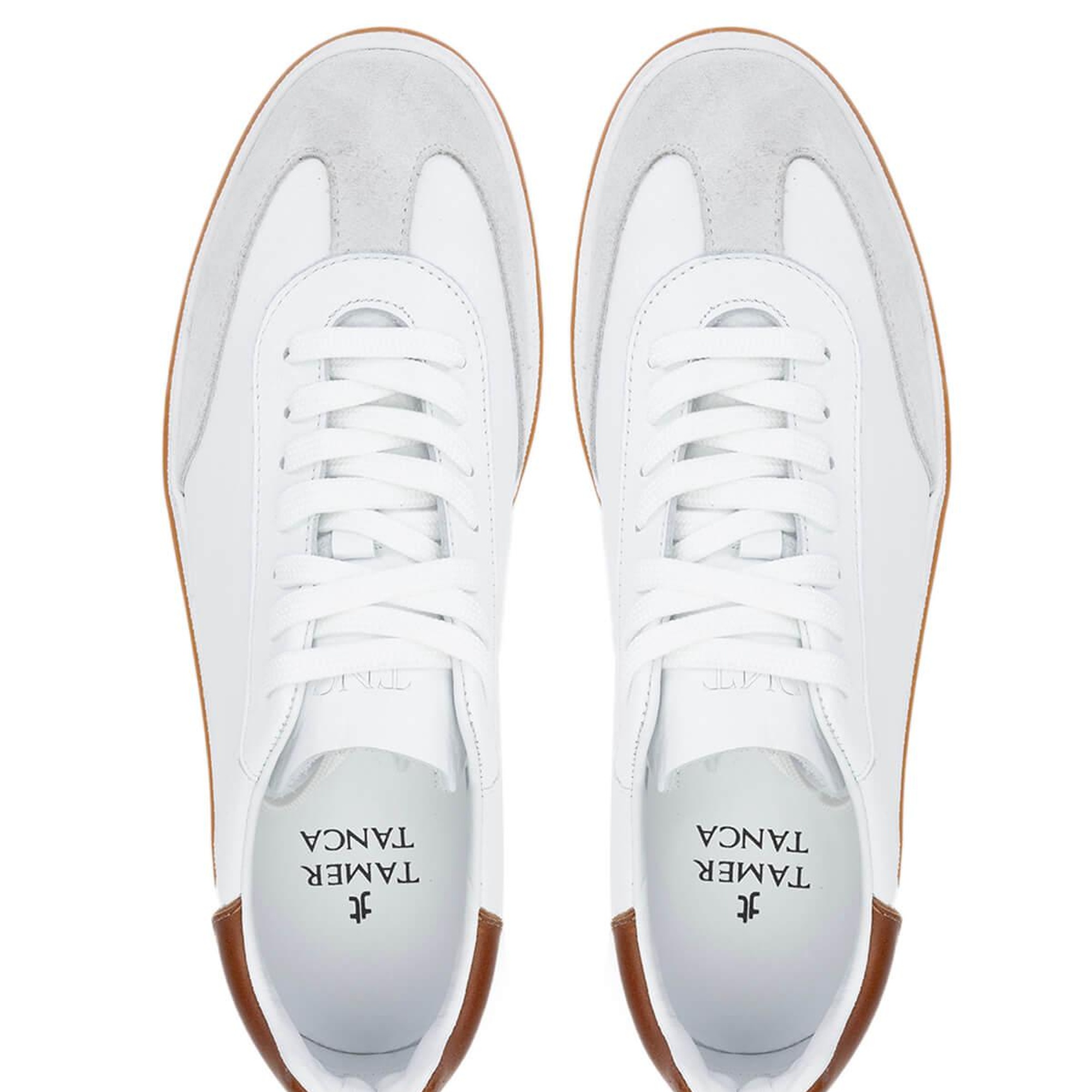 Tamer Tanca Erkek Hakiki Deri Beyaz Sneakers & Spor Ayakkabı