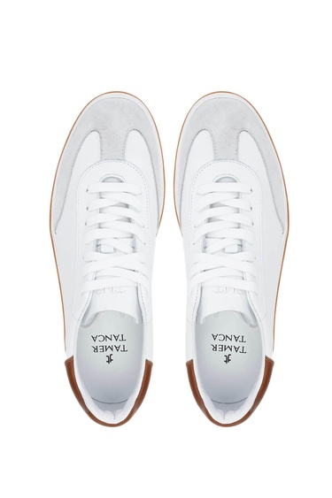  Tamer Tanca Erkek Hakiki Deri Beyaz Sneakers & Spor Ayakkabı