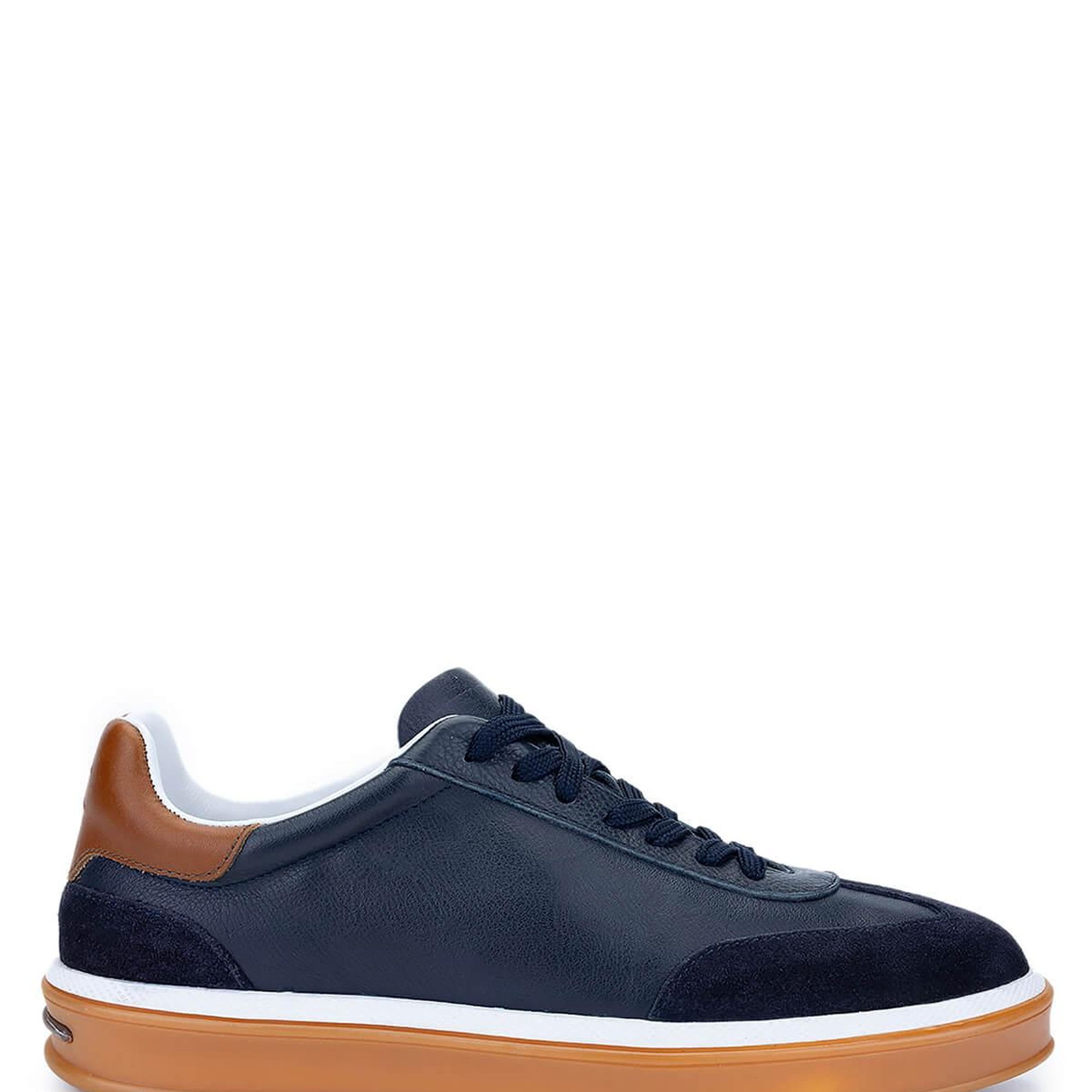 Tamer Tanca Erkek Hakiki Deri Lacivert Sneakers & Spor Ayakkabı