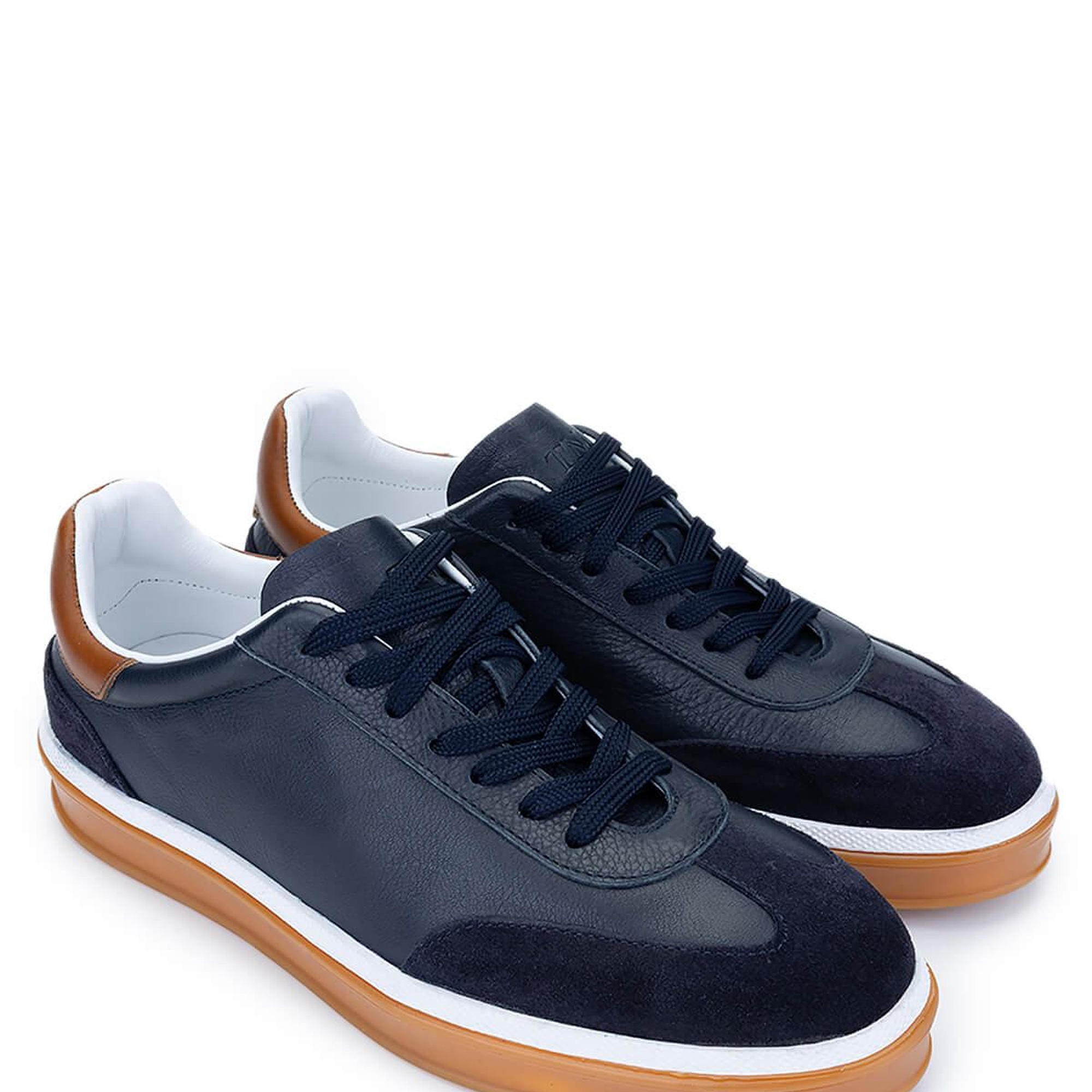 Tamer Tanca Erkek Hakiki Deri Lacivert Sneakers & Spor Ayakkabı