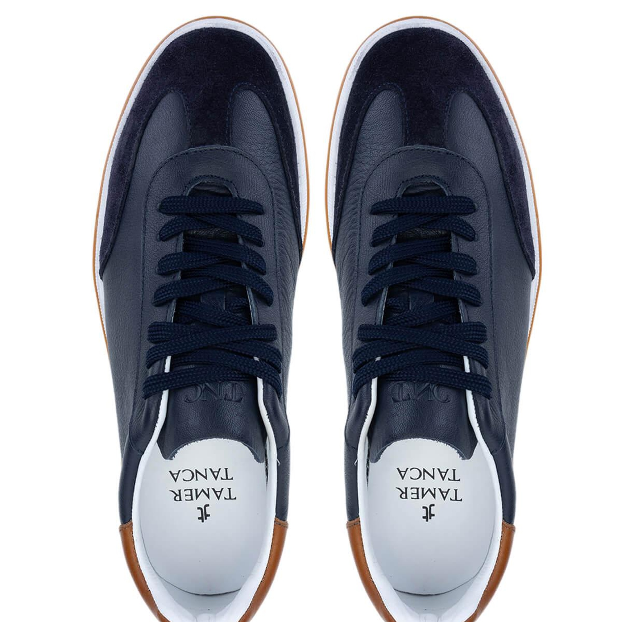 Tamer Tanca Erkek Hakiki Deri Lacivert Sneakers & Spor Ayakkabı
