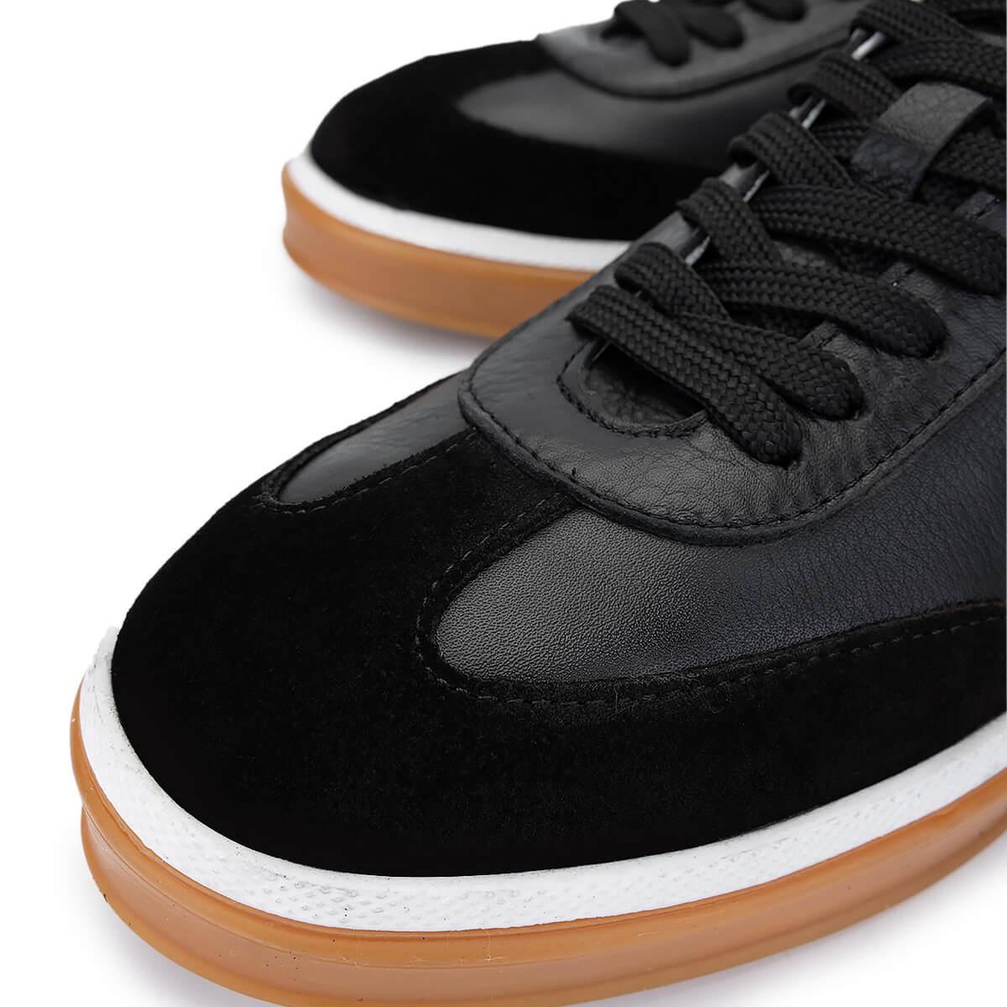 Tamer Tanca Erkek Hakiki Deri Siyah Sneakers & Spor Ayakkabı