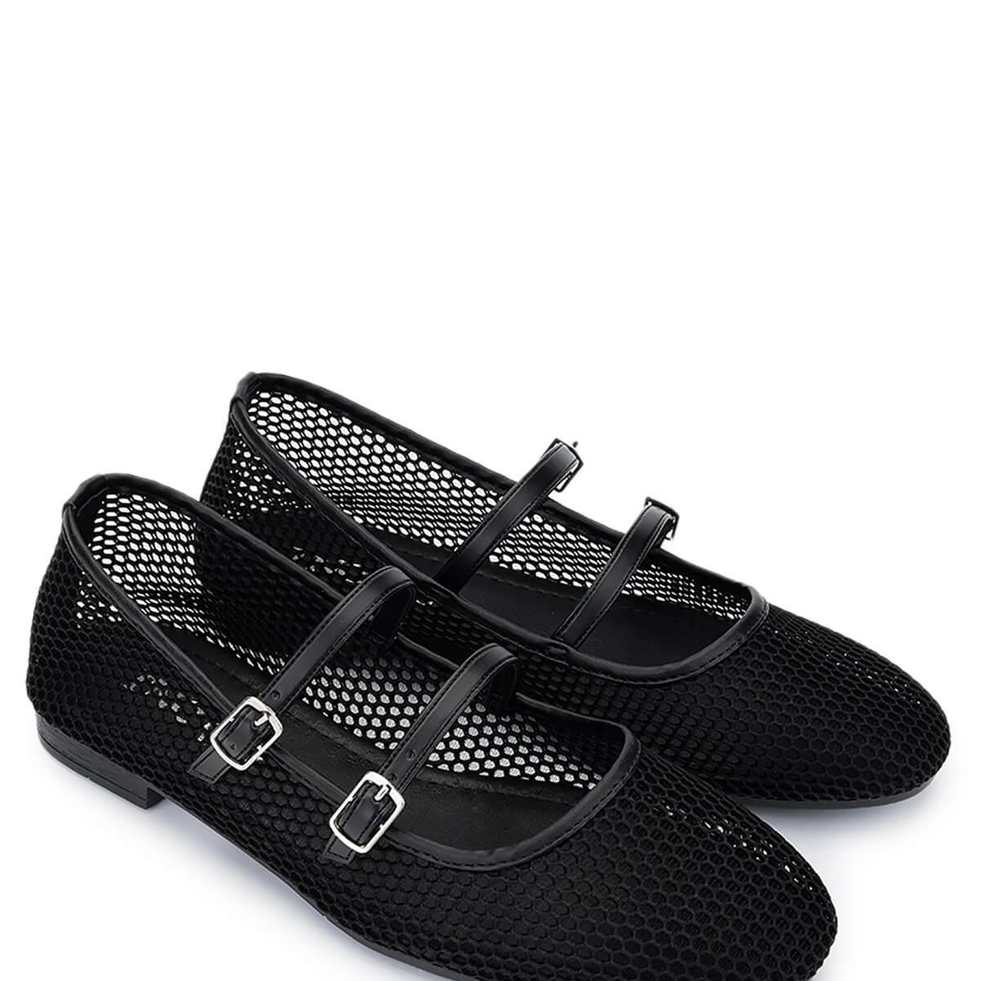 Tamer Tanca Kadın Deri & Tekstil Siyah Babet Ayakkabı