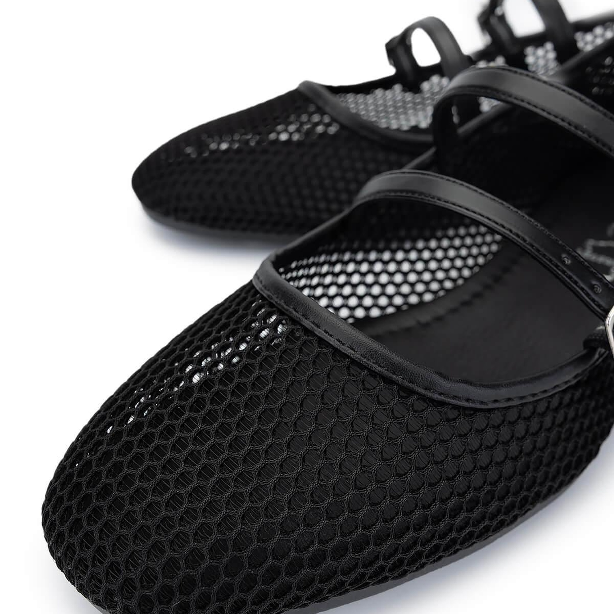 Tamer Tanca Kadın Deri & Tekstil Siyah Babet Ayakkabı