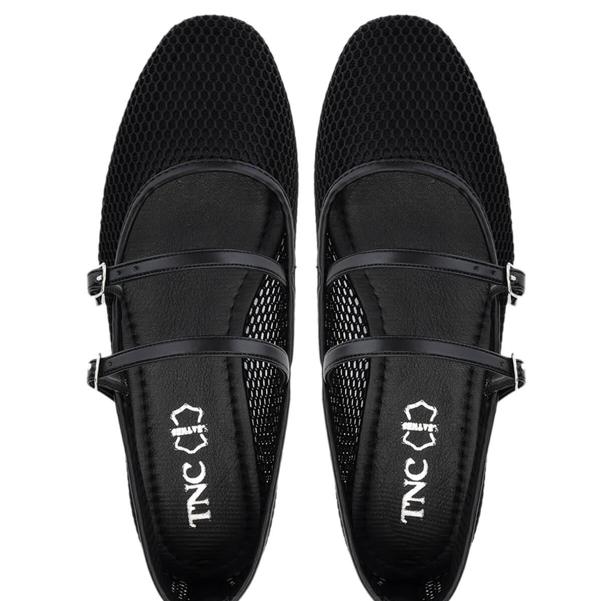 Tamer Tanca Kadın Deri & Tekstil Siyah Babet Ayakkabı