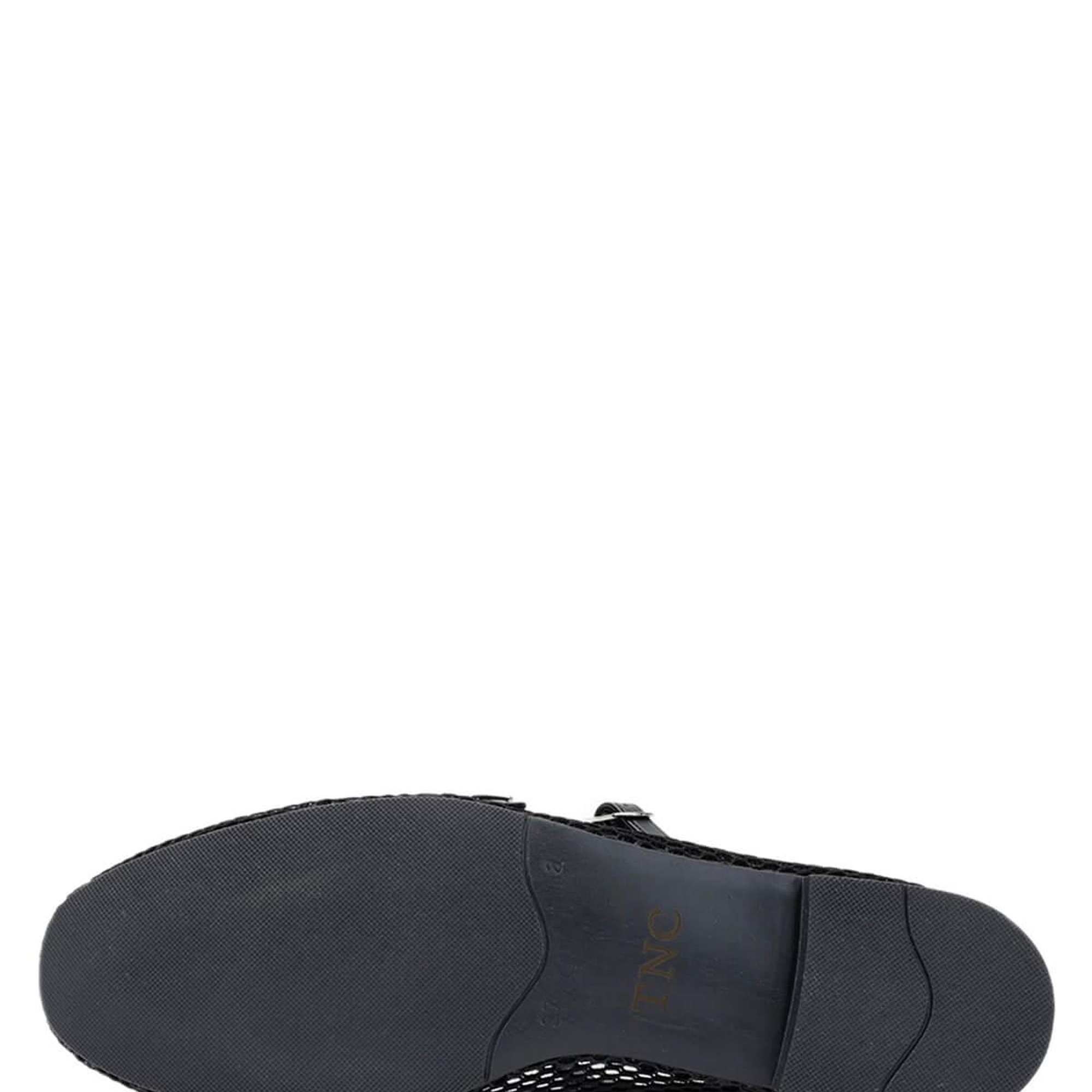 Tamer Tanca Kadın Deri & Tekstil Siyah Babet Ayakkabı