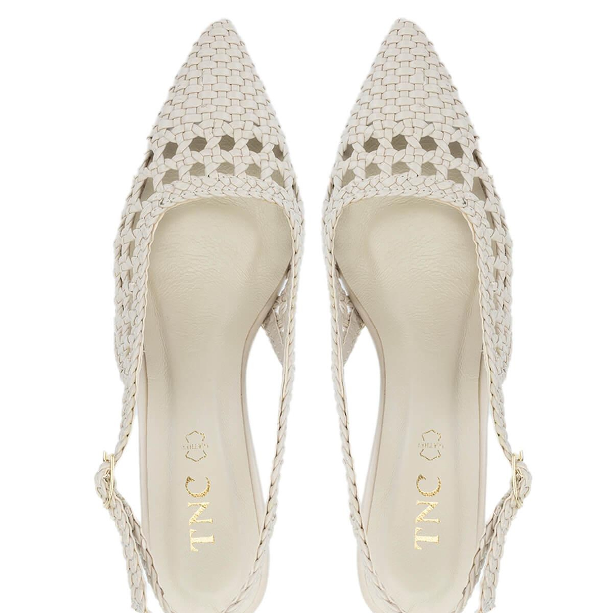 Tamer Tanca Kadın Vegan Bej Topuklu Ayakkabı