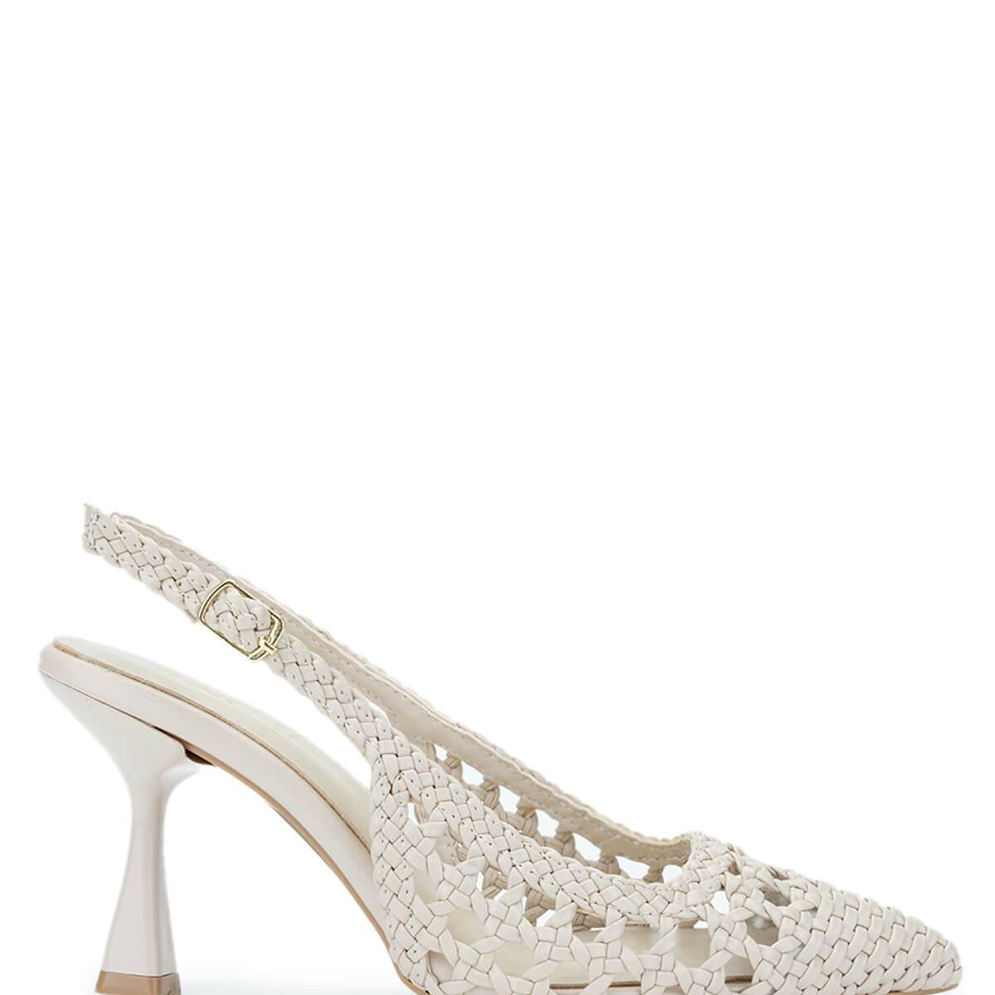 Tamer Tanca Kadın Vegan Bej Topuklu Ayakkabı