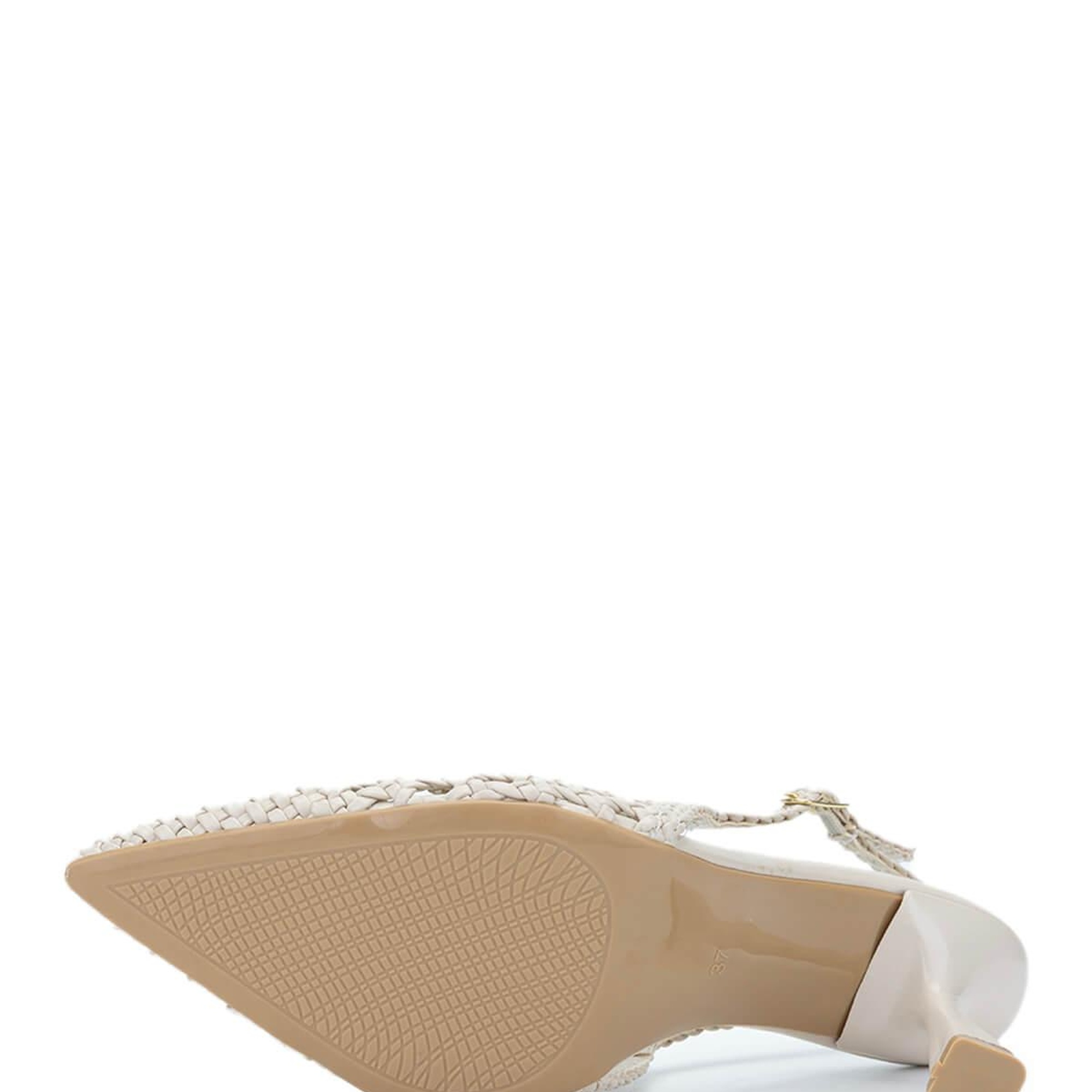 Tamer Tanca Kadın Vegan Bej Topuklu Ayakkabı