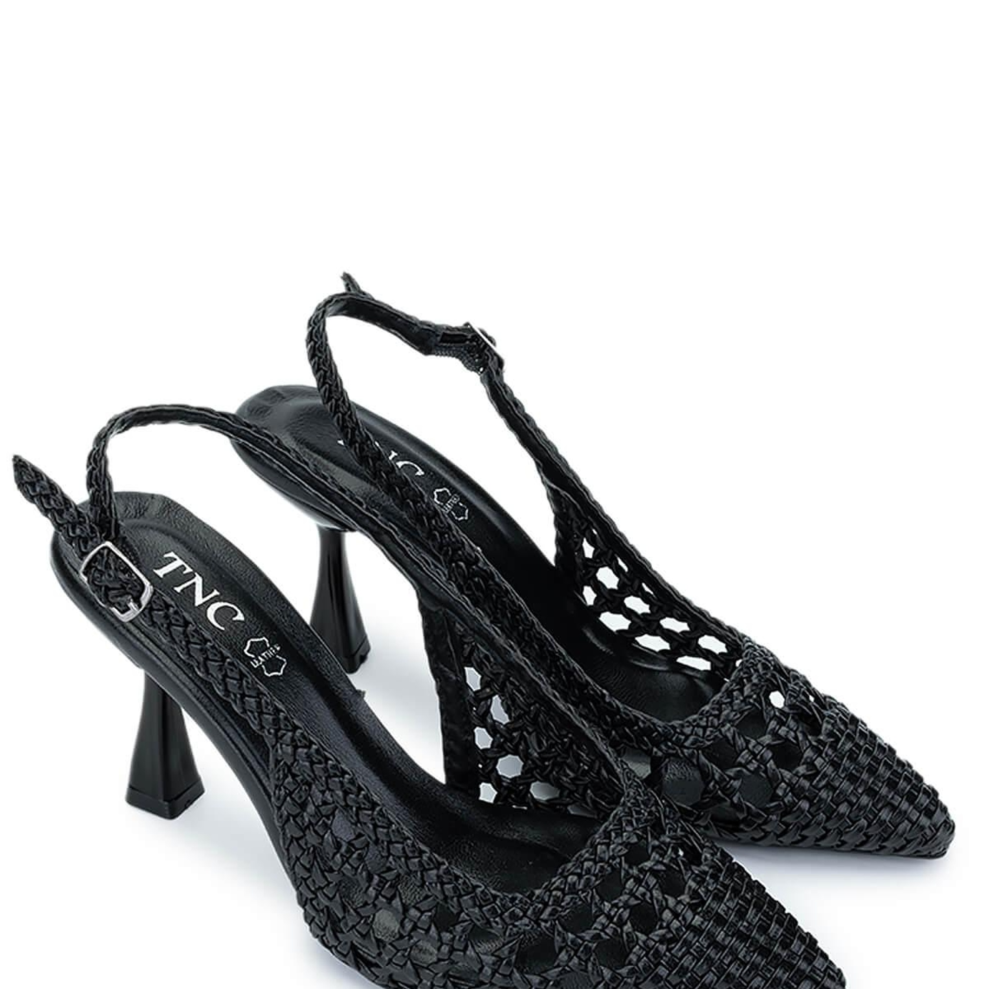 Tamer Tanca Kadın Vegan Siyah Topuklu Ayakkabı