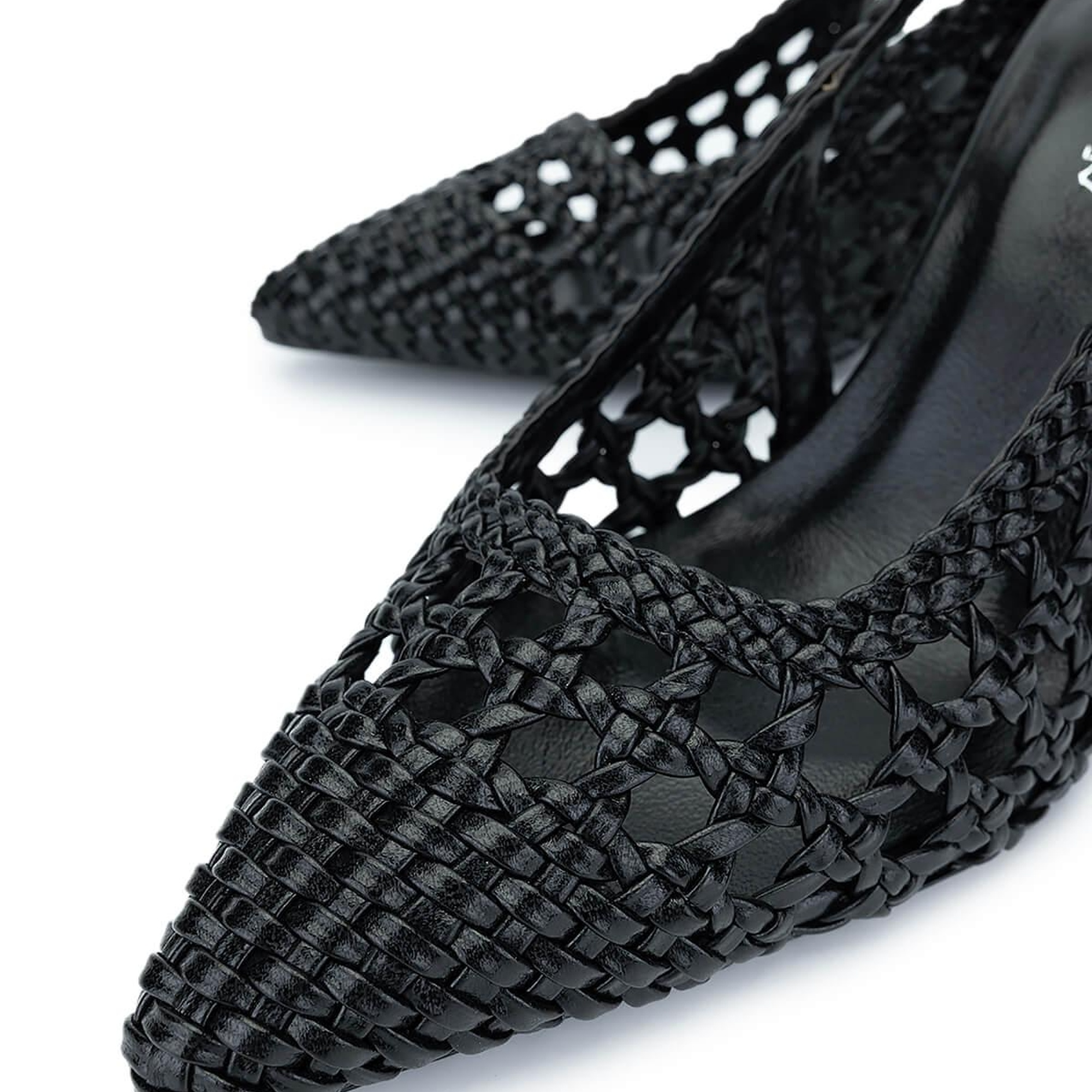 Tamer Tanca Kadın Vegan Siyah Topuklu Ayakkabı