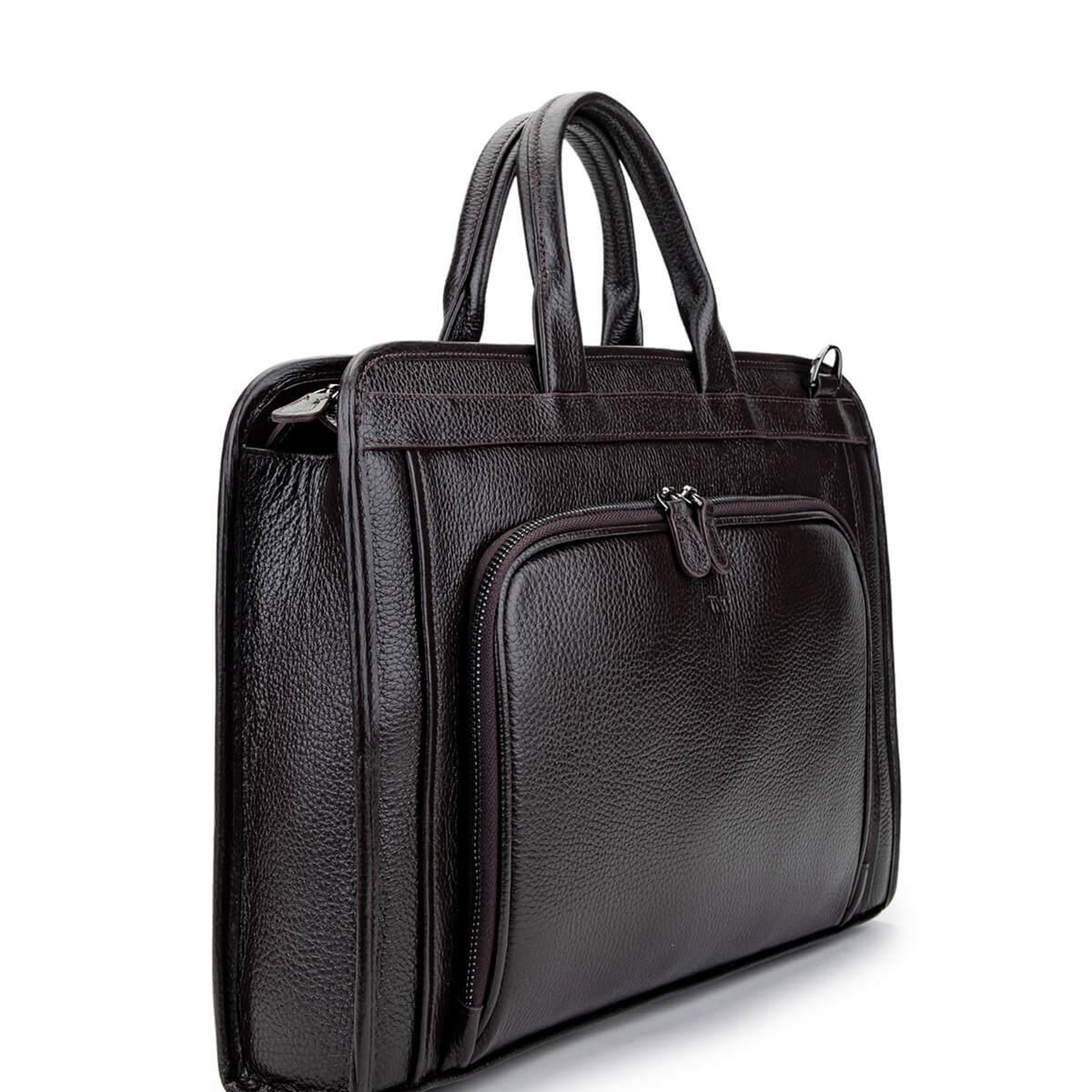 Tamer Tanca Erkek Hakiki Deri Kahverengi Evrak Çantası